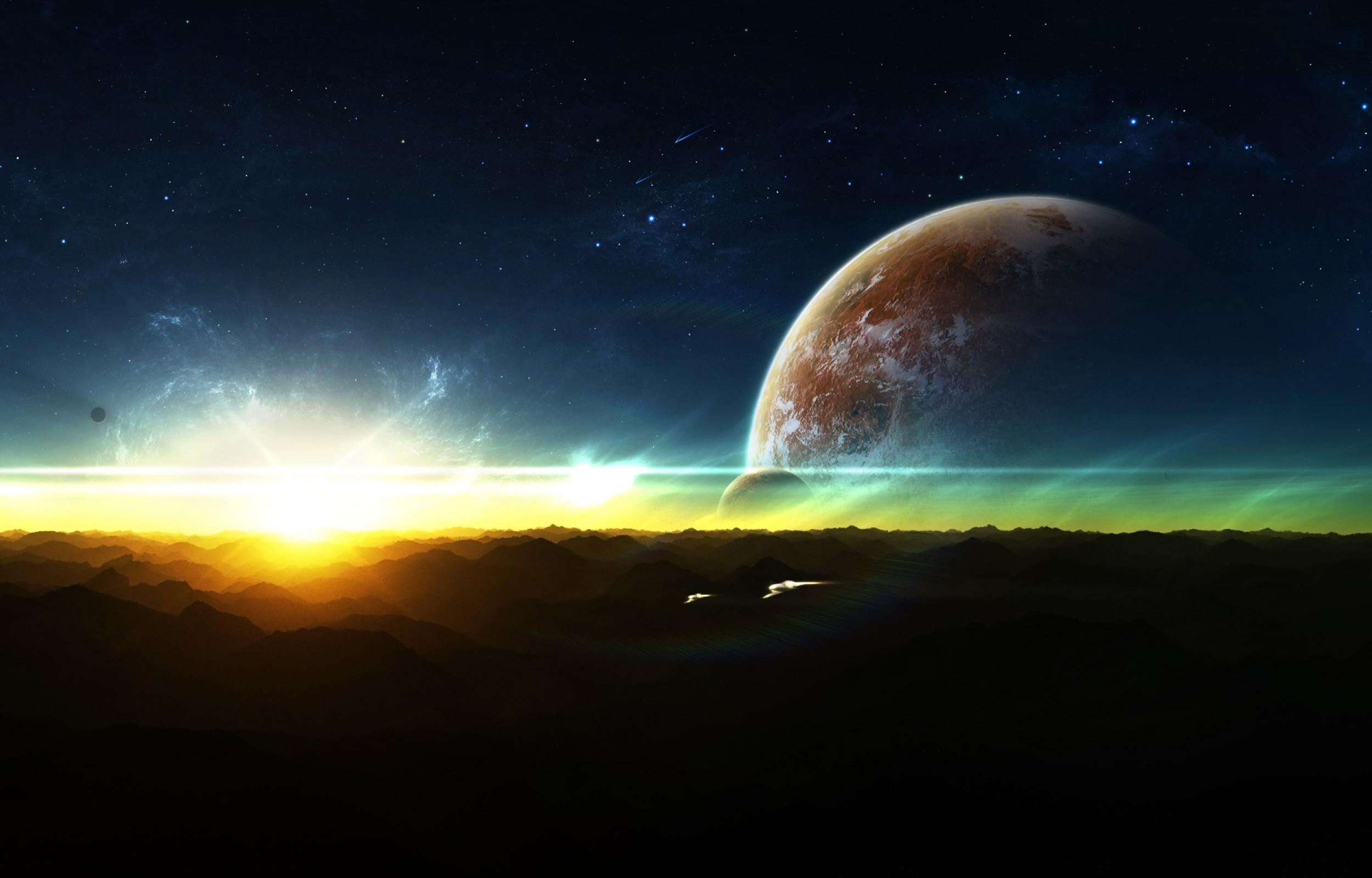 Rising Space Wallpaper