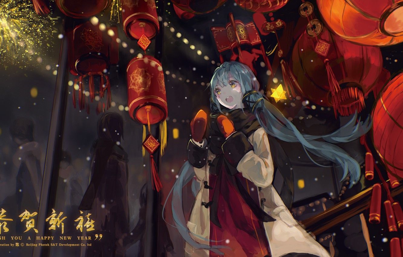 Chinese New Year Anime Wallpaper Free Chinese New Year Anime Background