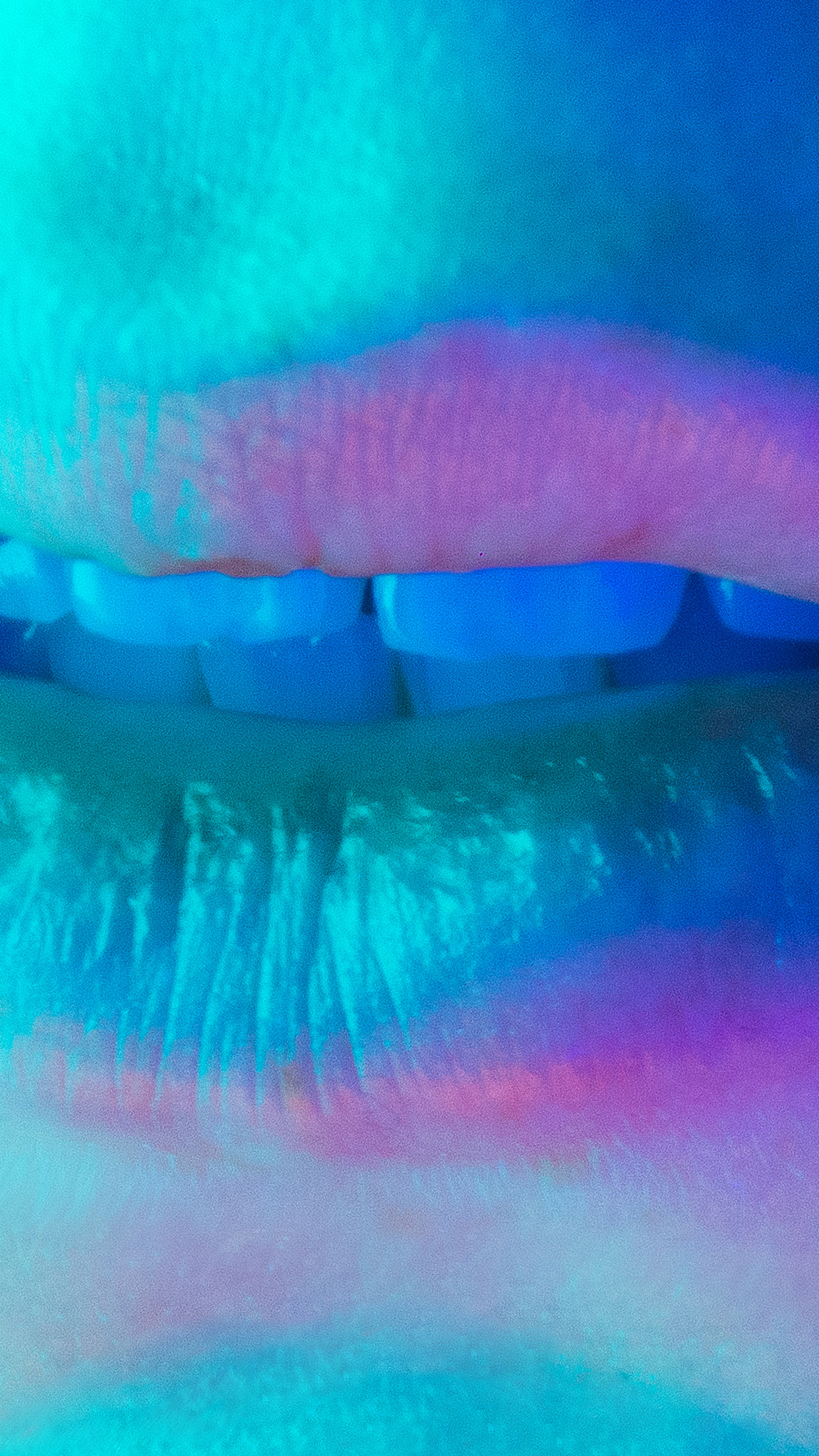 iPhone X wallpaper. neon body blue lips art