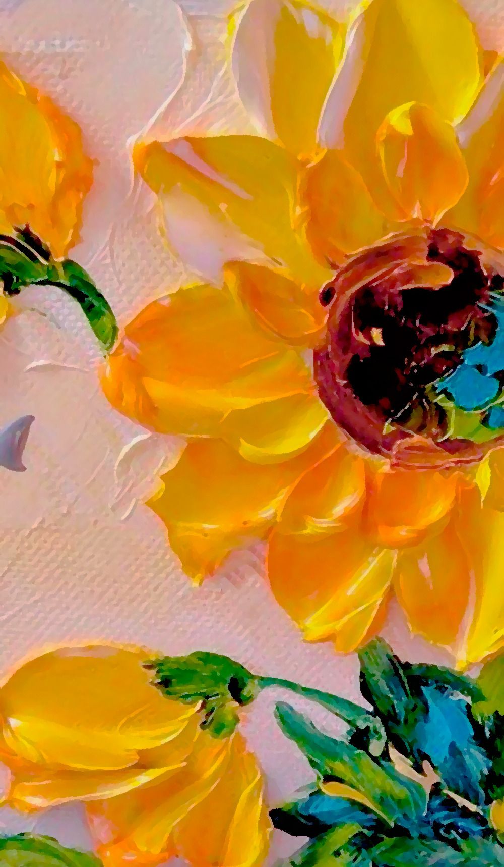 Sunflower paintings HD wallpapers | Pxfuel