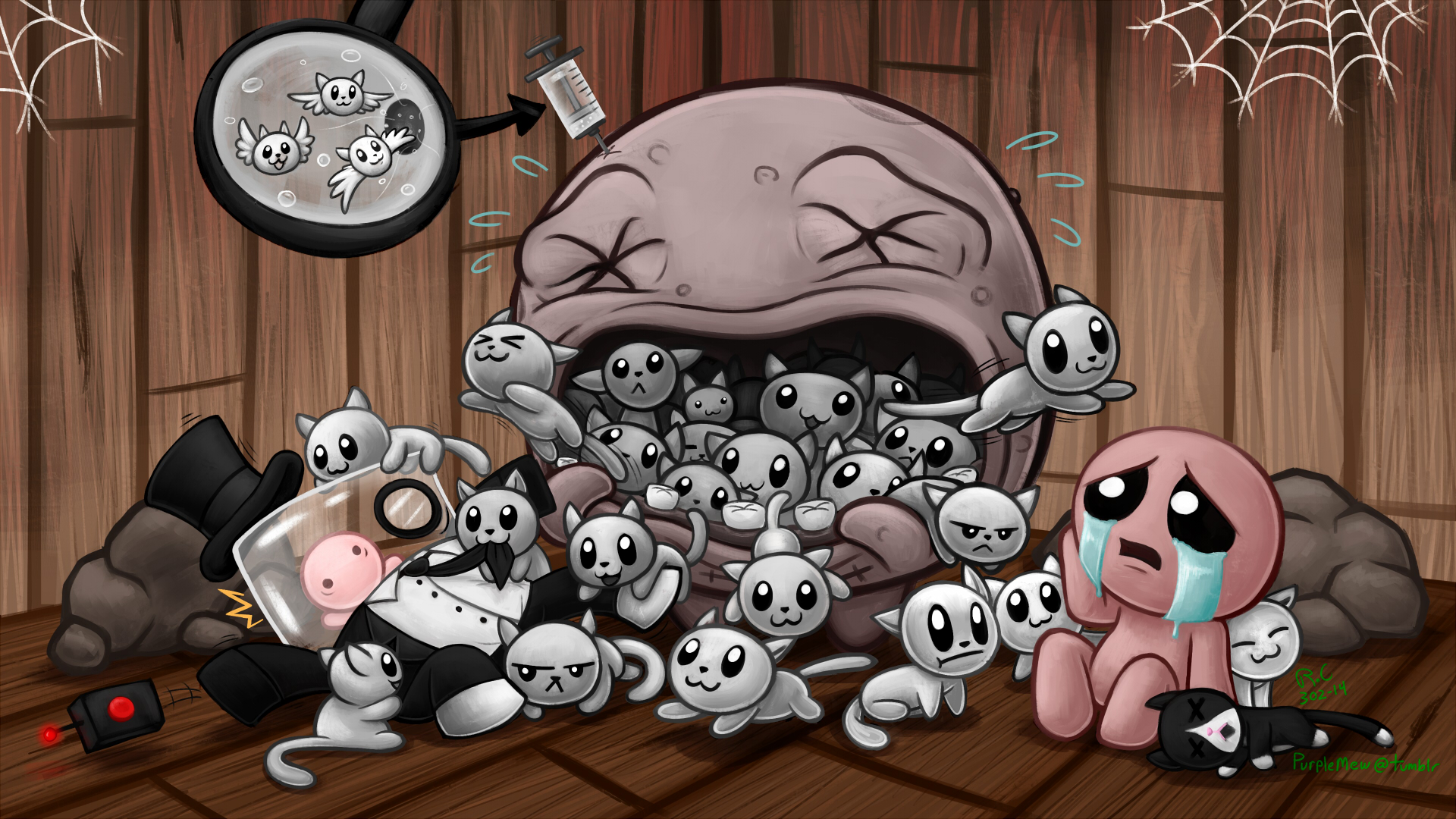 The Duke of Kittens. The Binding of Isaac