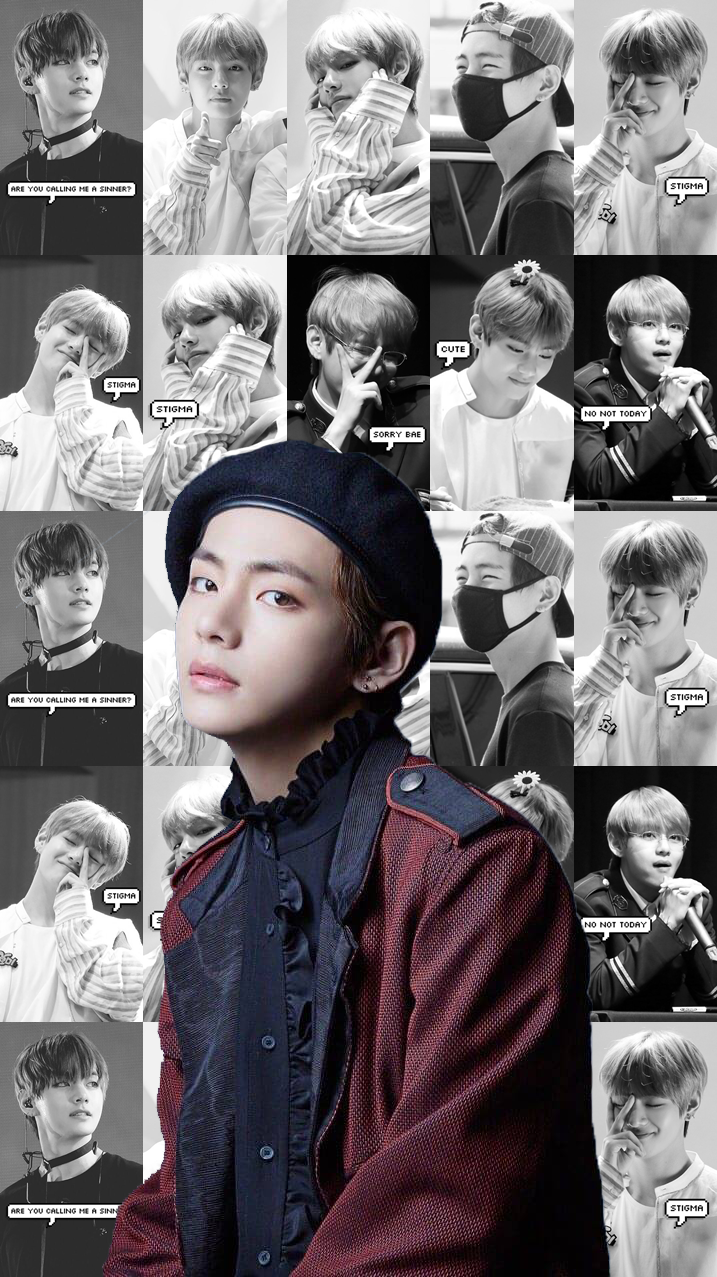 image about Taehyung ❤. See more about bts, Collage and v