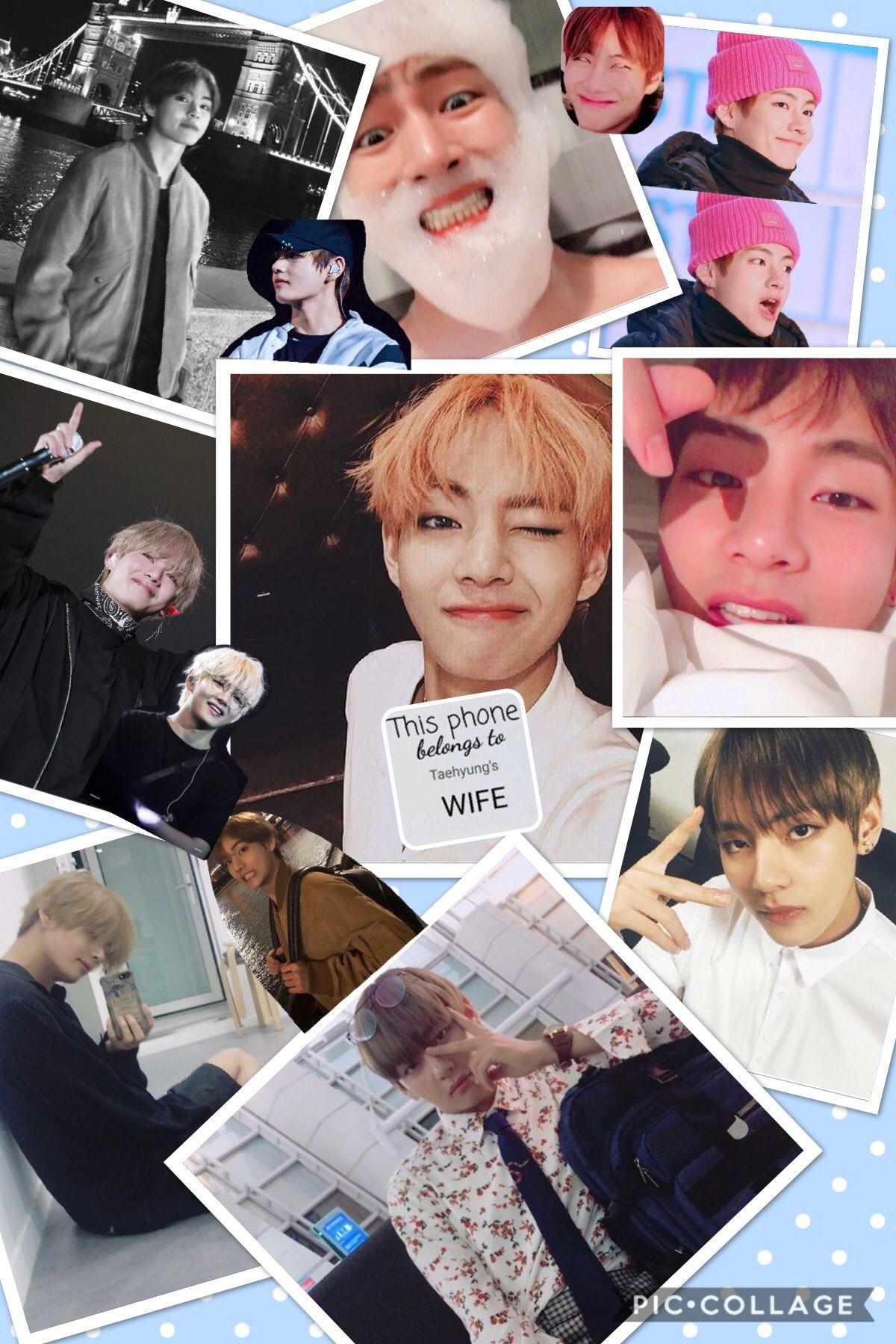 Taehyung Collage Wallpapers Wallpaper Cave 6360