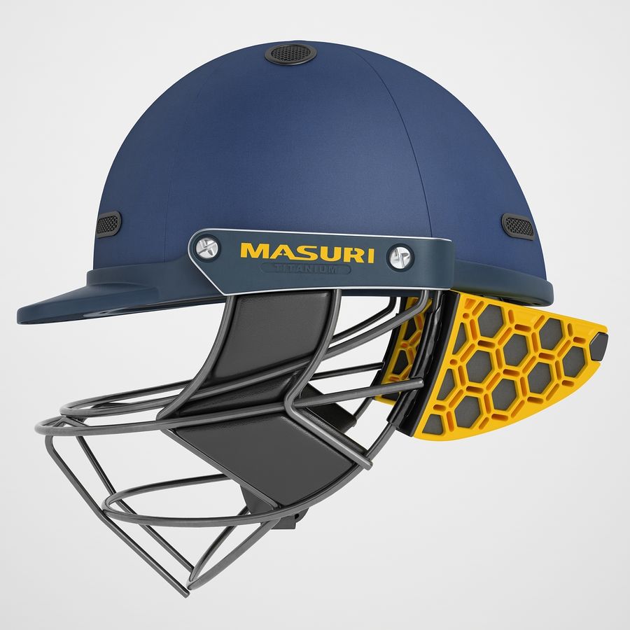 Cricket Helmet Masuri 02 3D Model $49 - .obj .fbx .3Ds .max .wrl .unknown