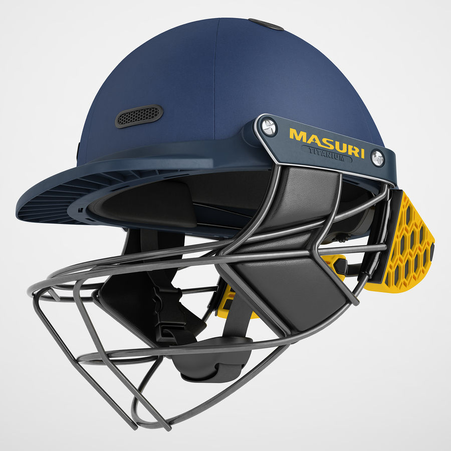 Cricket Helmet Masuri 02 3D Model $49 - .obj .fbx .3Ds .max .wrl .unknown