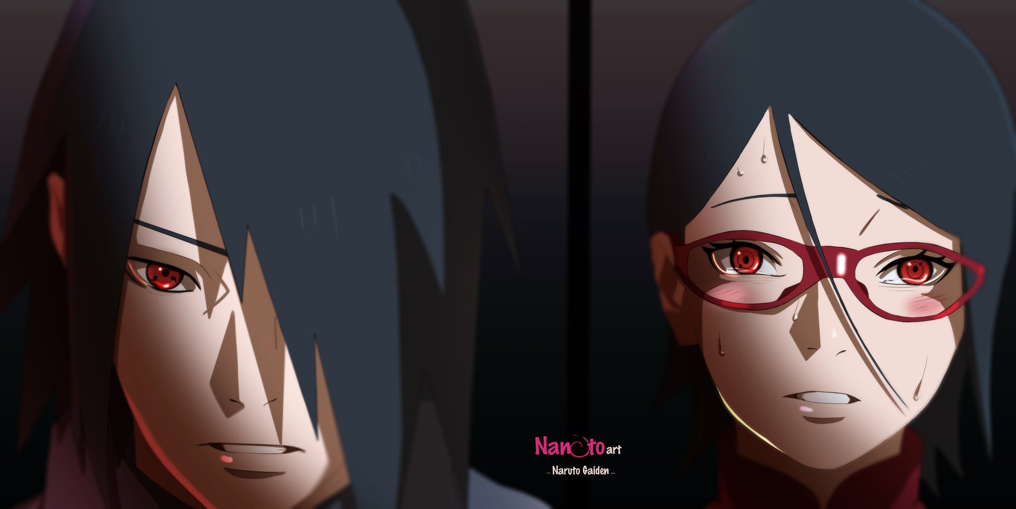 sasuke and sarada Sarada Wallpaper