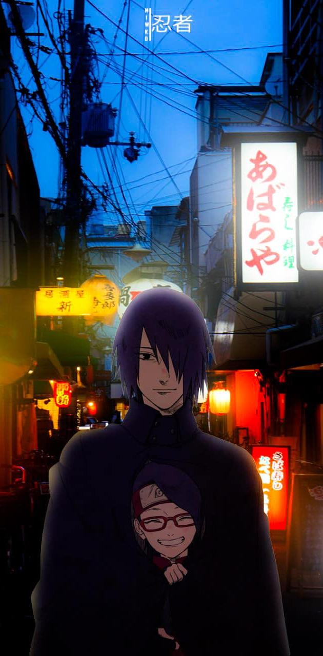 Sasuke x Sarada wallpaper