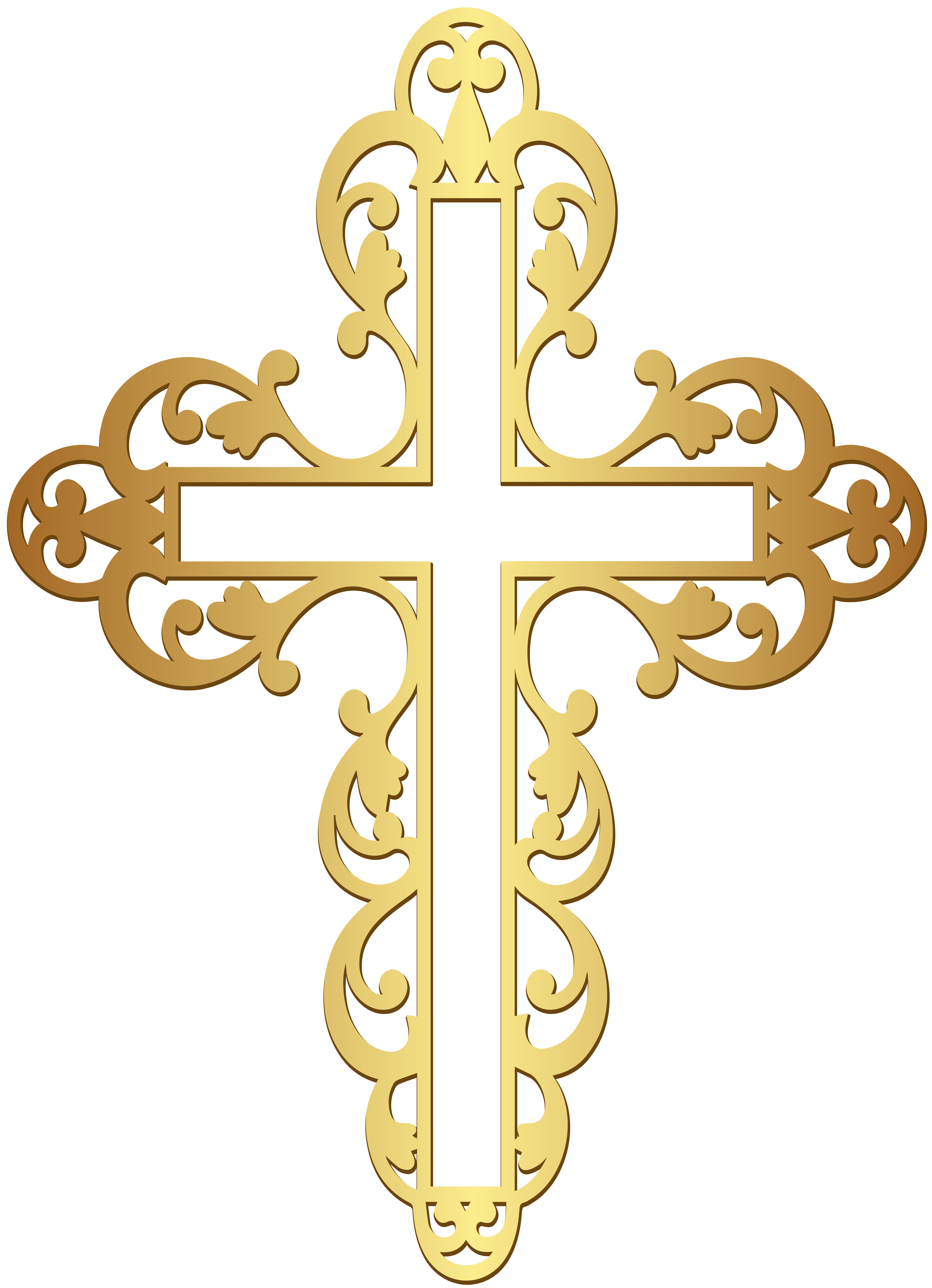 Golden Cross PNG Clipart​-Quality Free Image and Transparent PNG Clipart