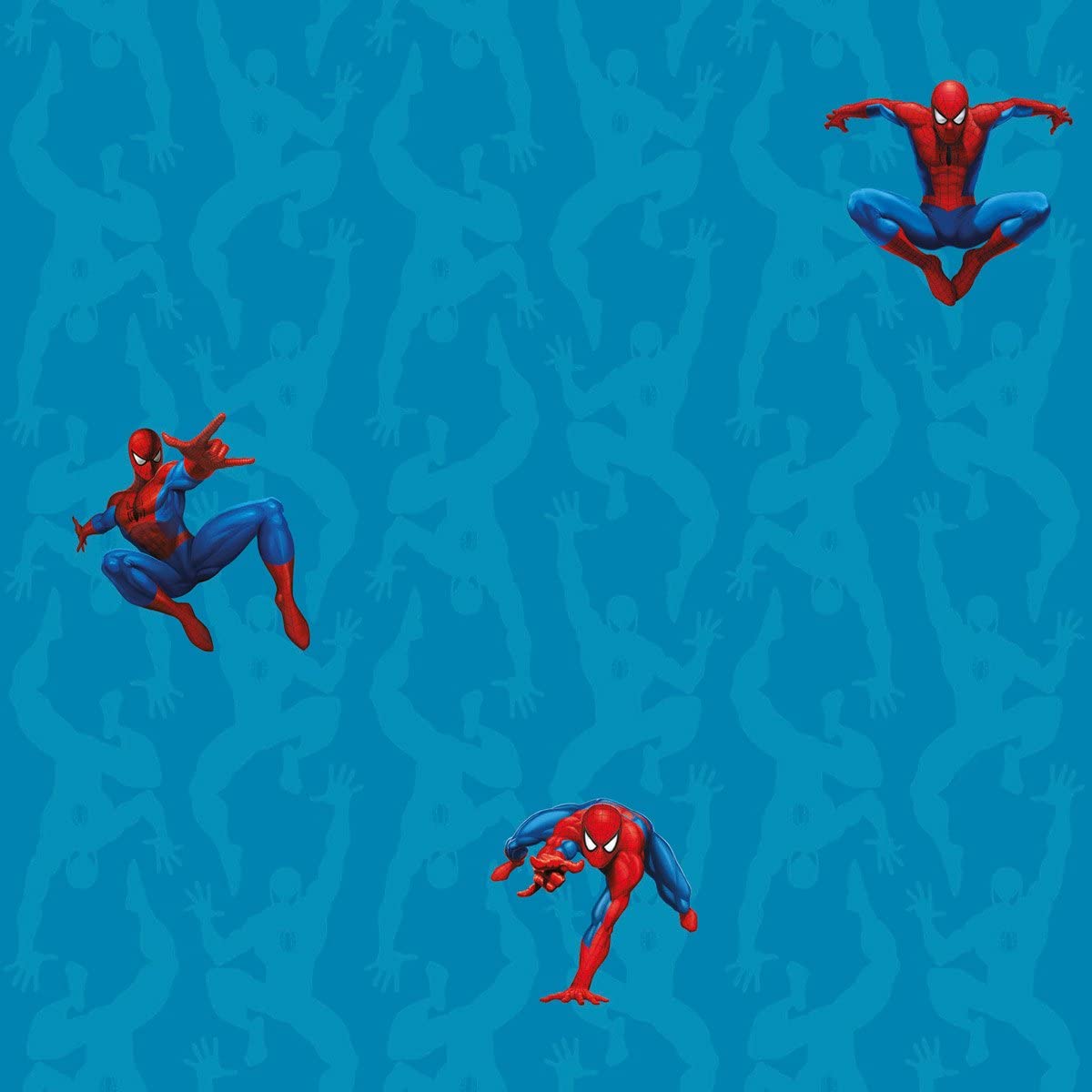Disney Amazing Spiderman Marvel Comics Childrens Kids Blue Wallpaper Df33599