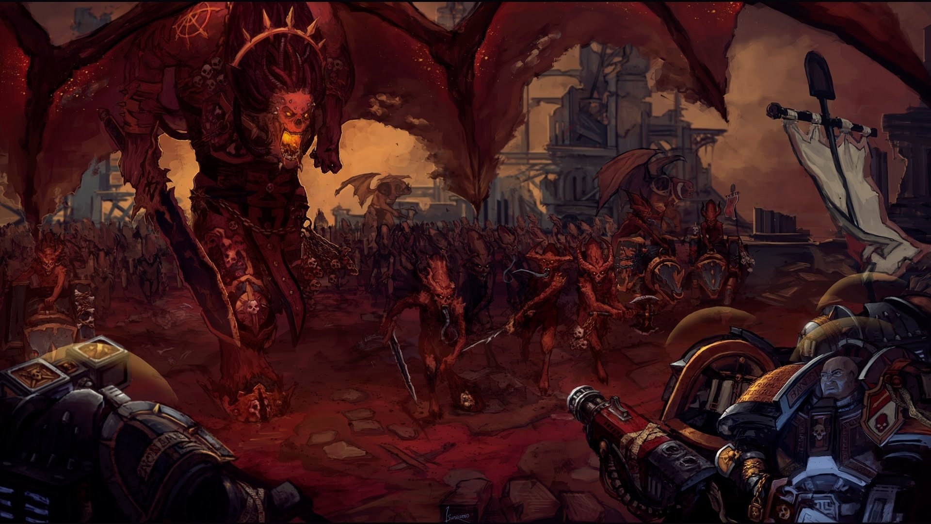 Khorne (Warhammer) HD Wallpaper and Background Image