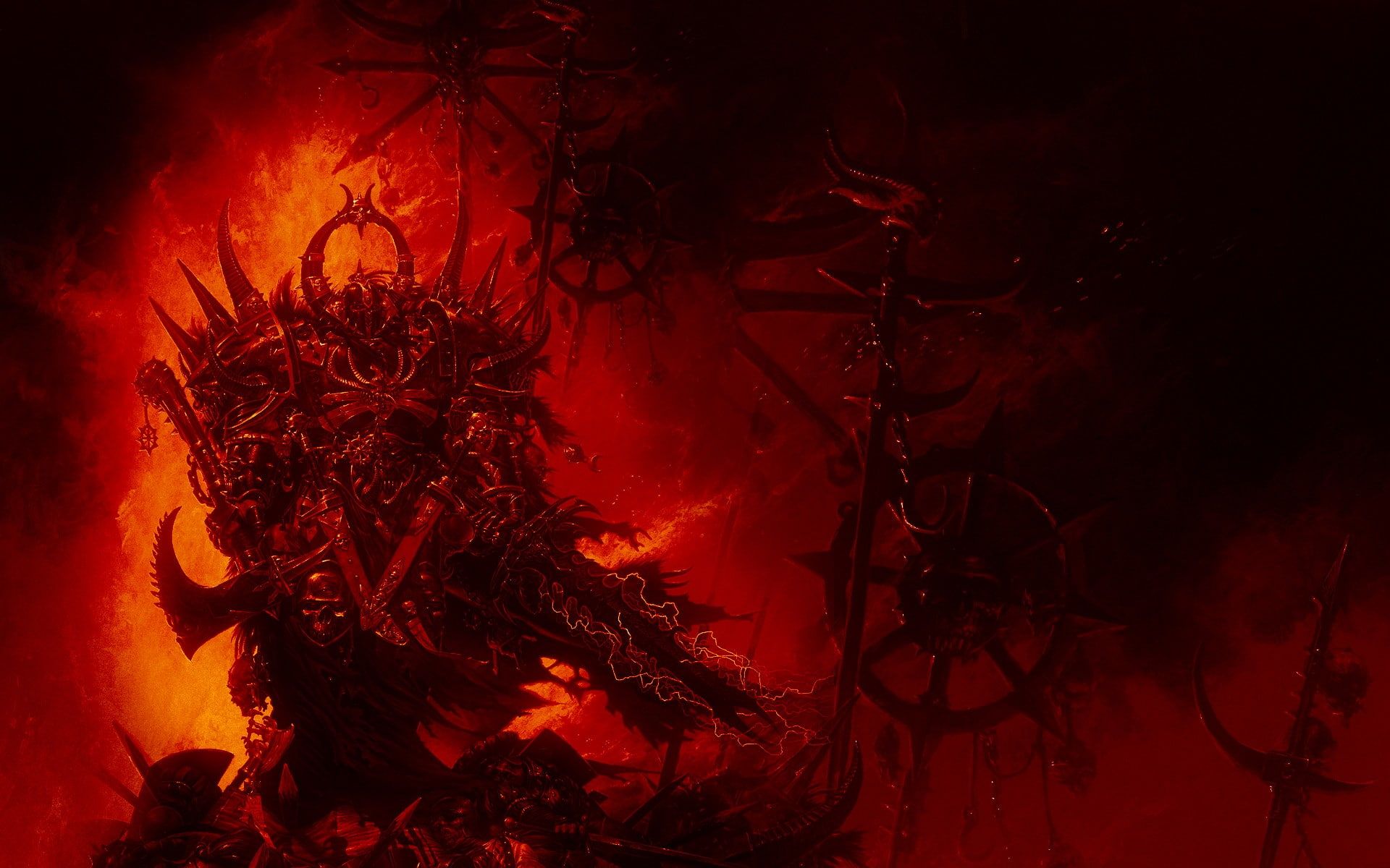 Chaos lord #Khorne #Warhammer P #wallpaper #hdwallpaper #desktop. Chaos lord, Dark warrior, Warhammer