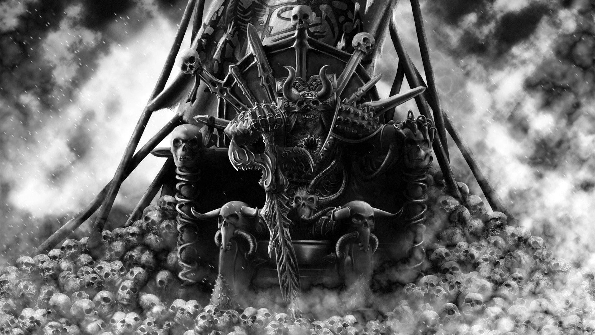 Khorne skull and throne artwork #games x1080 #warhammer warhammer 40k warhammer 40000 #khorne P #wallpa. Caos, Dioses, Ilustraciones