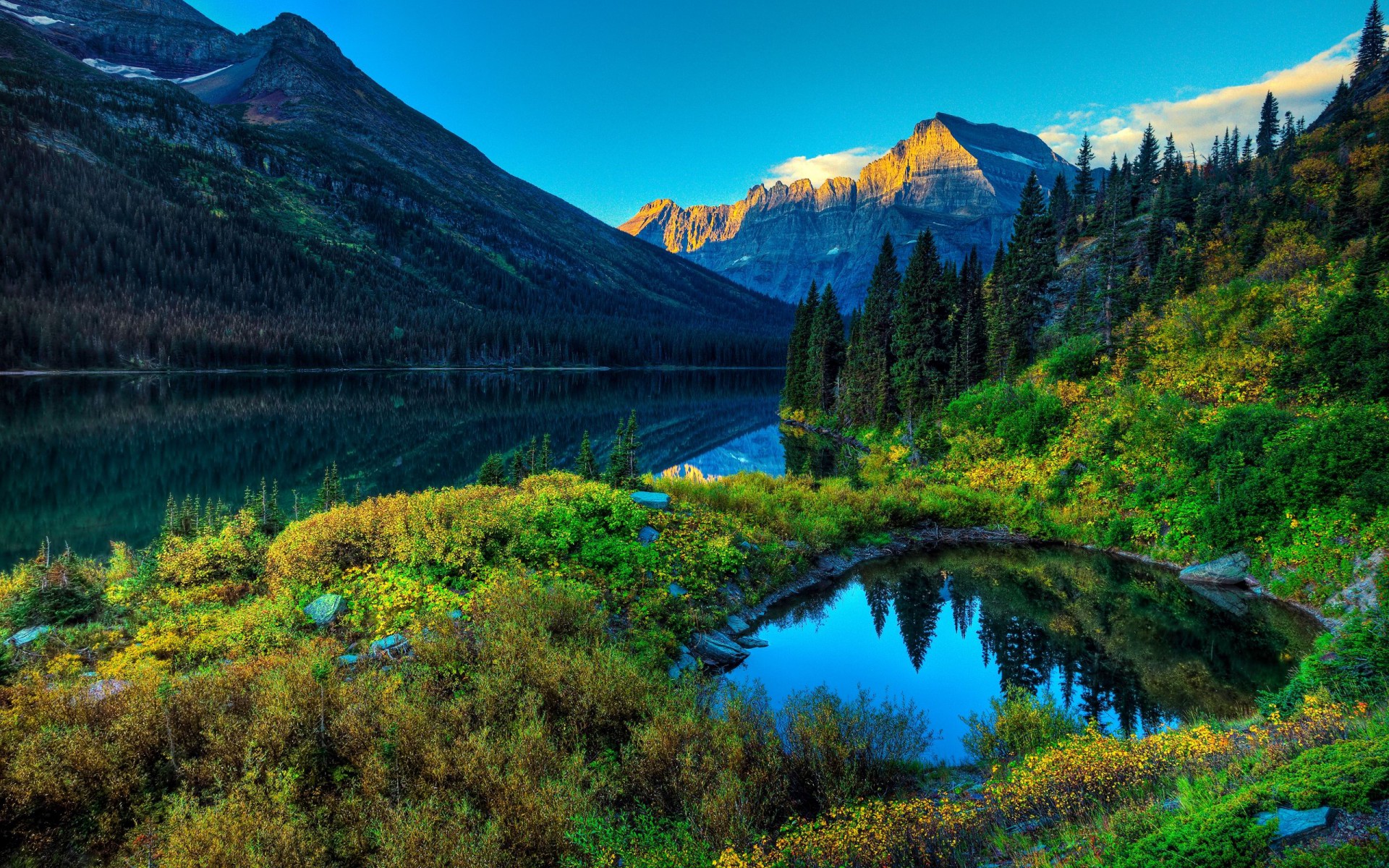 Mountains Plants Trees River wallpaper. Mountains Plants Trees River
