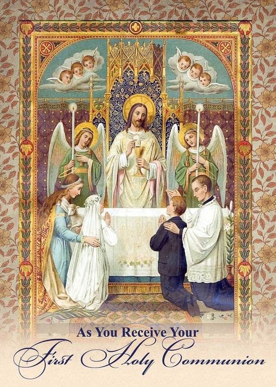 Sisters of Carmel: As You Receive Your First Holy Communion Greeting Card