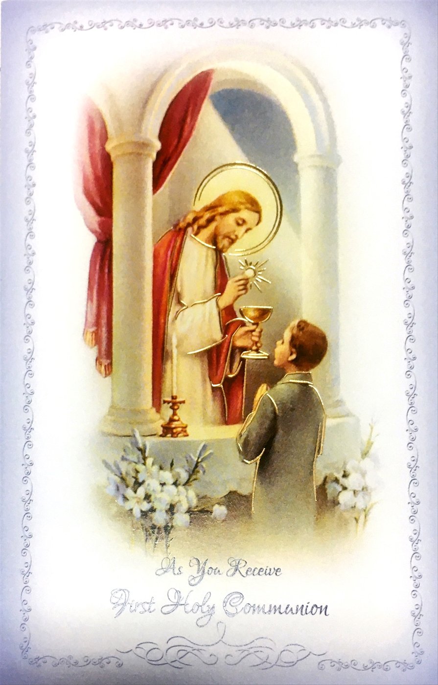 As You Receive First Holy Communion Greeting Card FC 9210