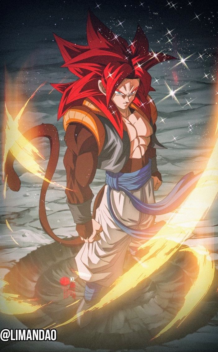 Gogeta ssj4. Anime dragon ball, Dragon ball art, Anime dragon ball super