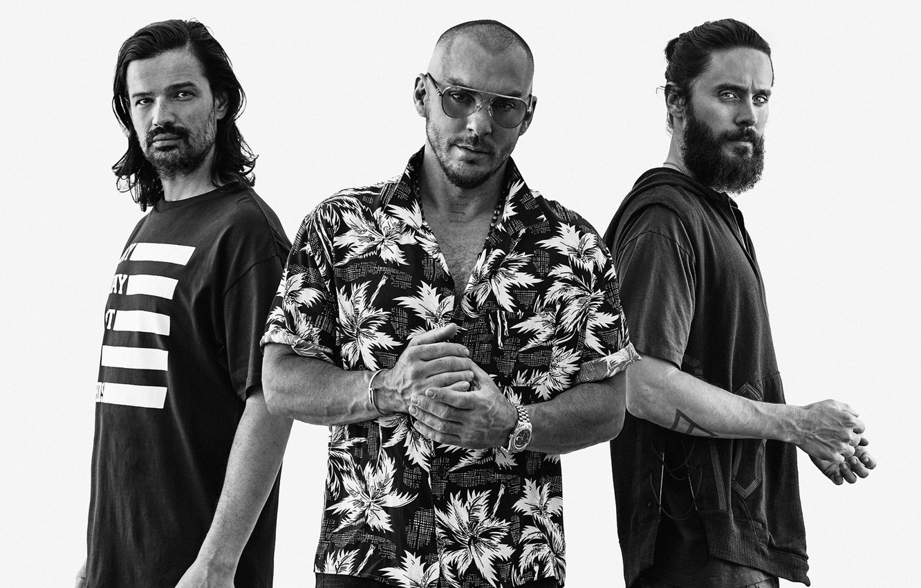 Wallpaper Jared Leto, 30 Seconds to Mars, Shannon Leto, Jared Leto, Tomislav Milicevic, Shannon Leto, Tomislav Milicevic image for desktop, section музыка