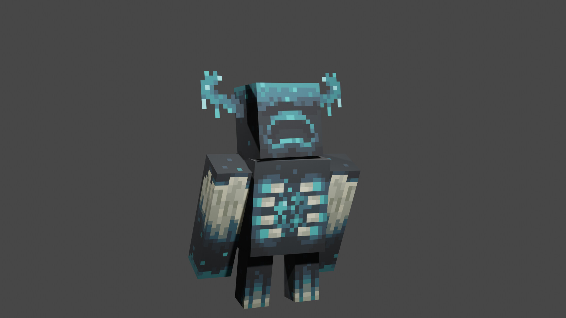 Minecraft Warden Blender Model