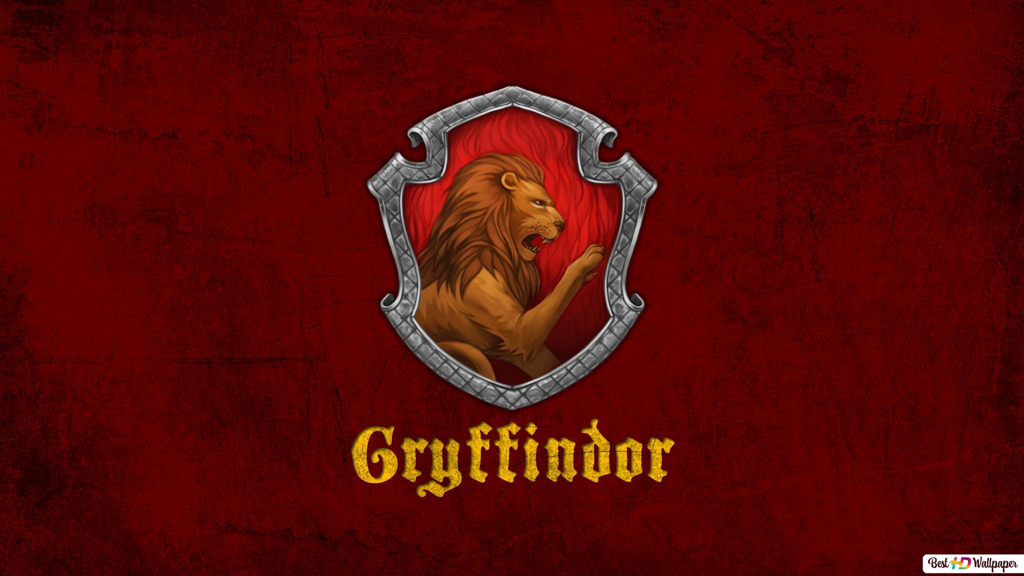 Gryffindor house crest HD wallpaper download