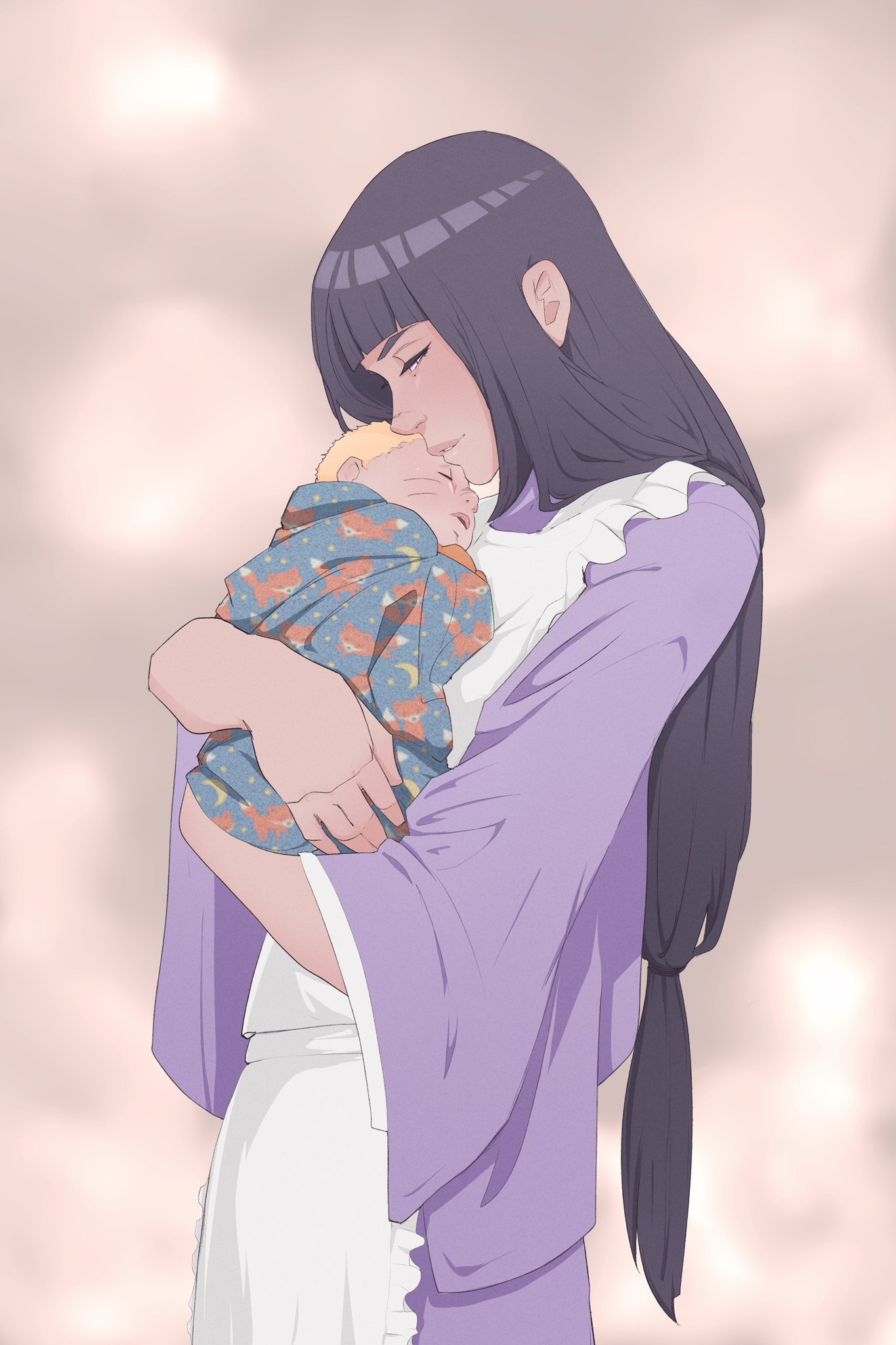 hinata and baby boruto Hyuga Wallpaper