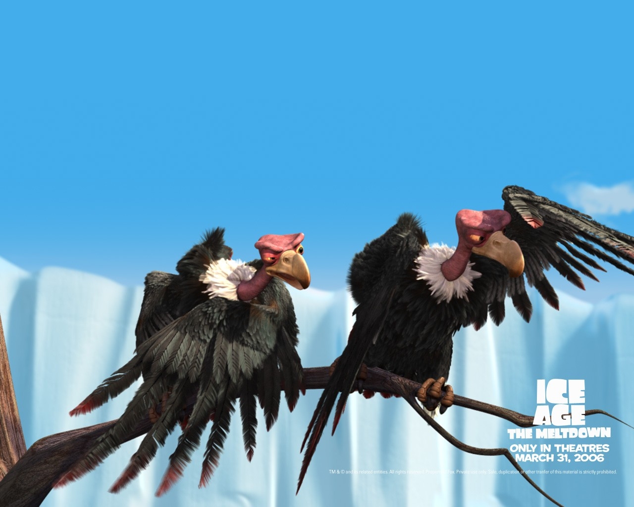 Ice Age 2 Vulture Birds Wallpaper