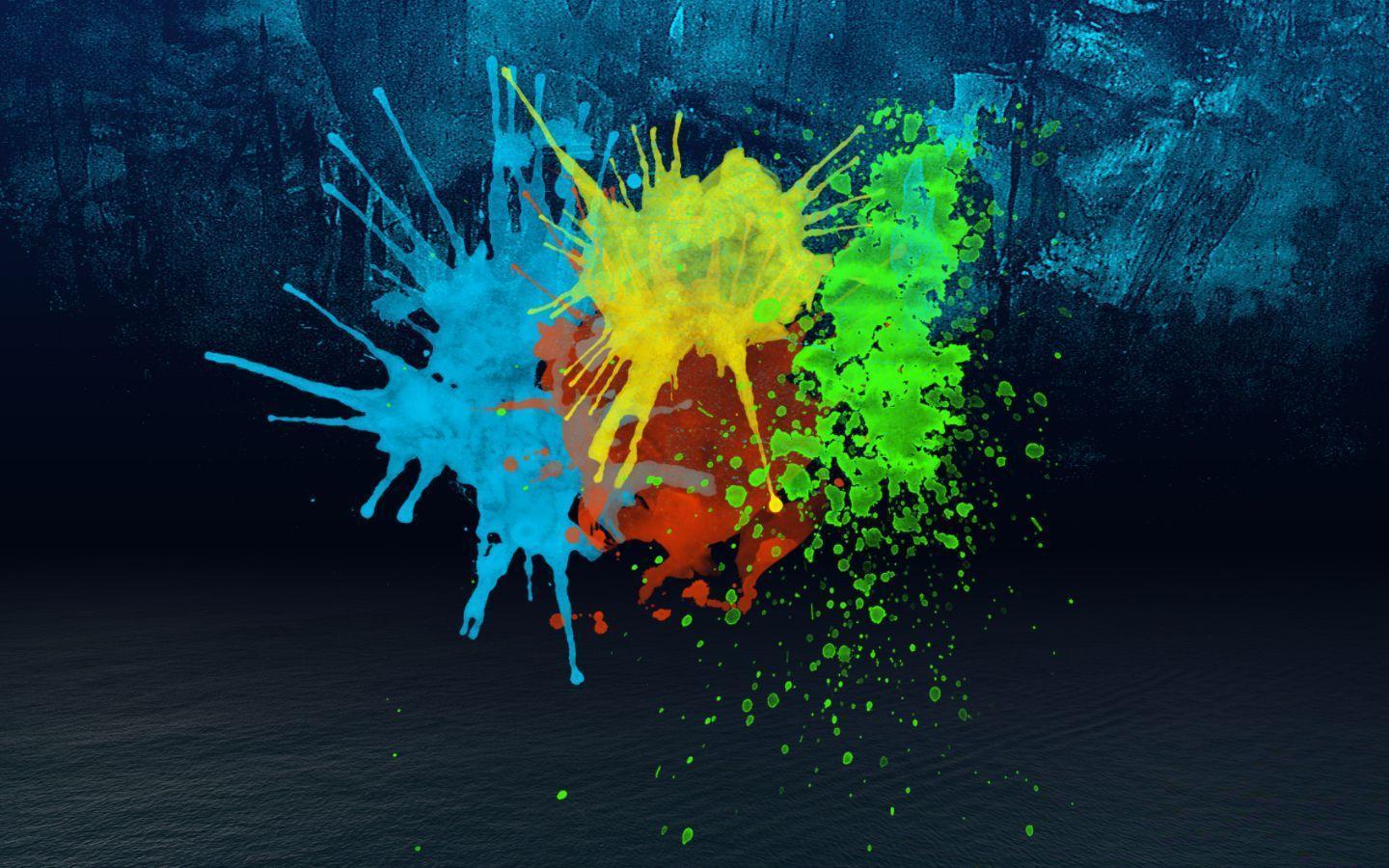 Graffiti spray painted blue gradient background Vector Image