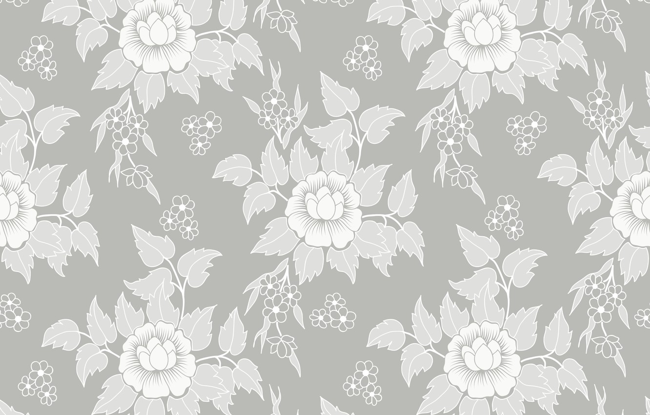 Wallpaper flowers, retro, Wallpaper, texture, vintage, flower, texture, background, pattern, seamless image for desktop, section текстуры
