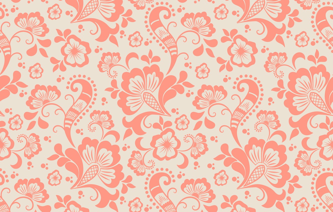 Wallpaper flower, texture, background, pattern, ornament, seamless image for desktop, section текстуры