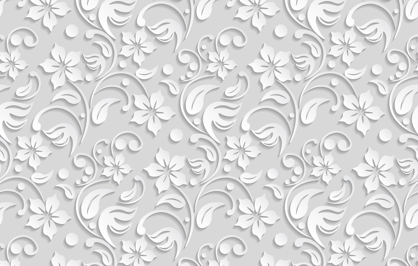 Wallpaper flowers, texture, white, flower, background, pattern image for desktop, section текстуры