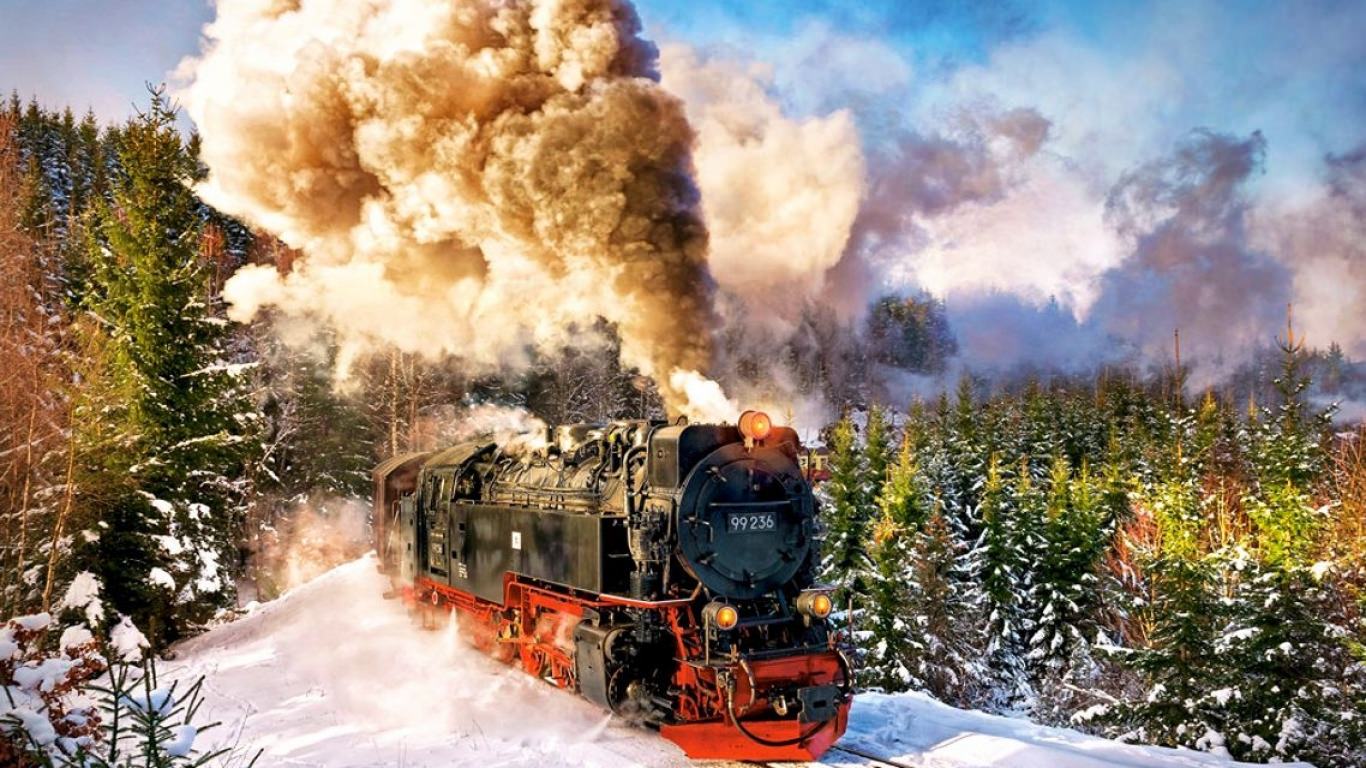 Steam Train Wallpaper Snow Wallpaper & Background Download