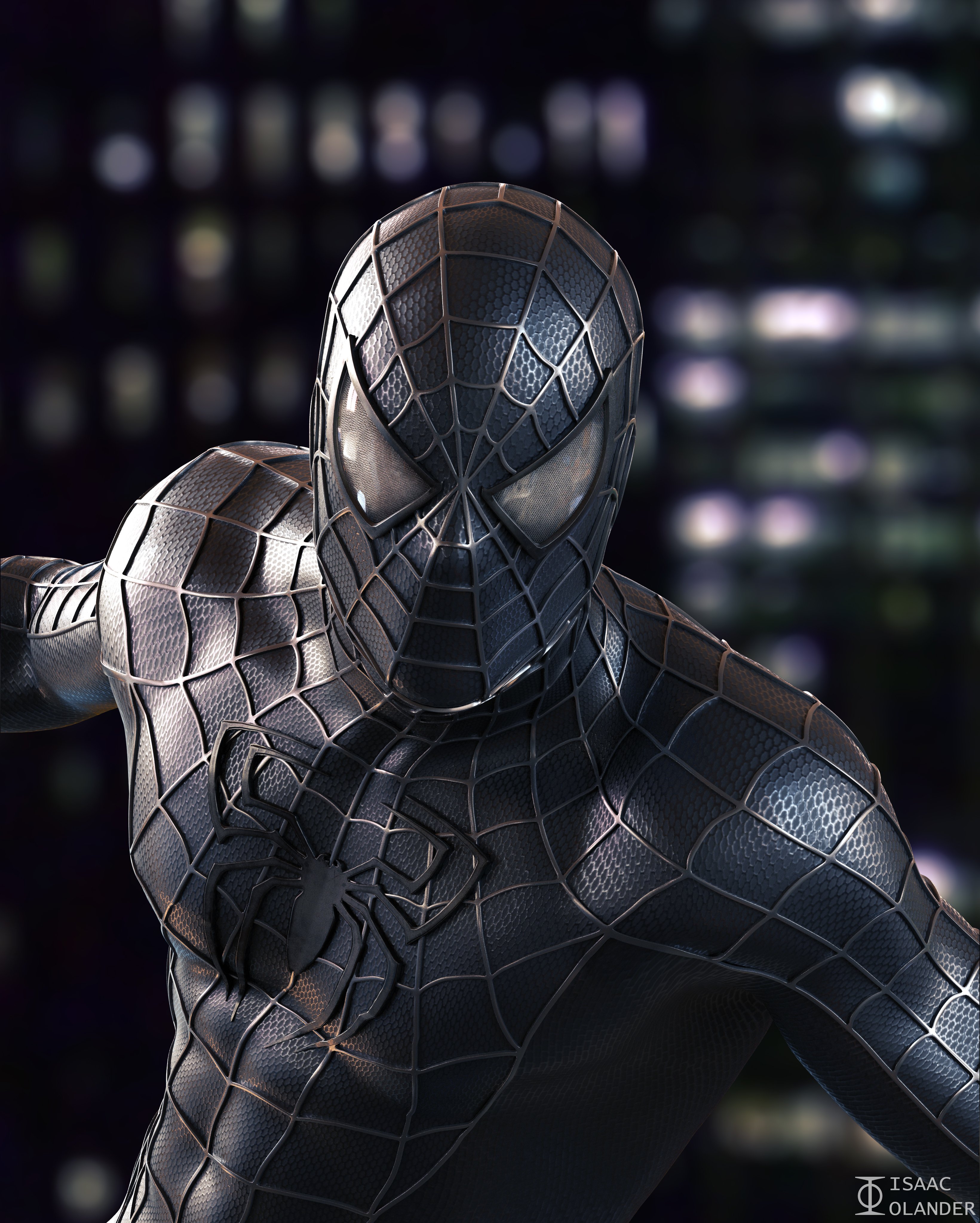 Isaac Olander Suit 4K Wallpaper and more on Arstation Updates on Instagram #Spiderman #Marvel