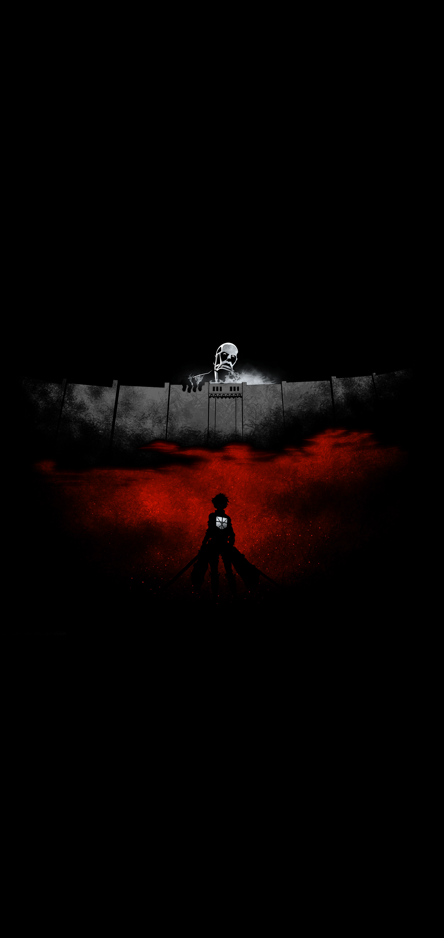Attack On Titan OLED Wallpaper