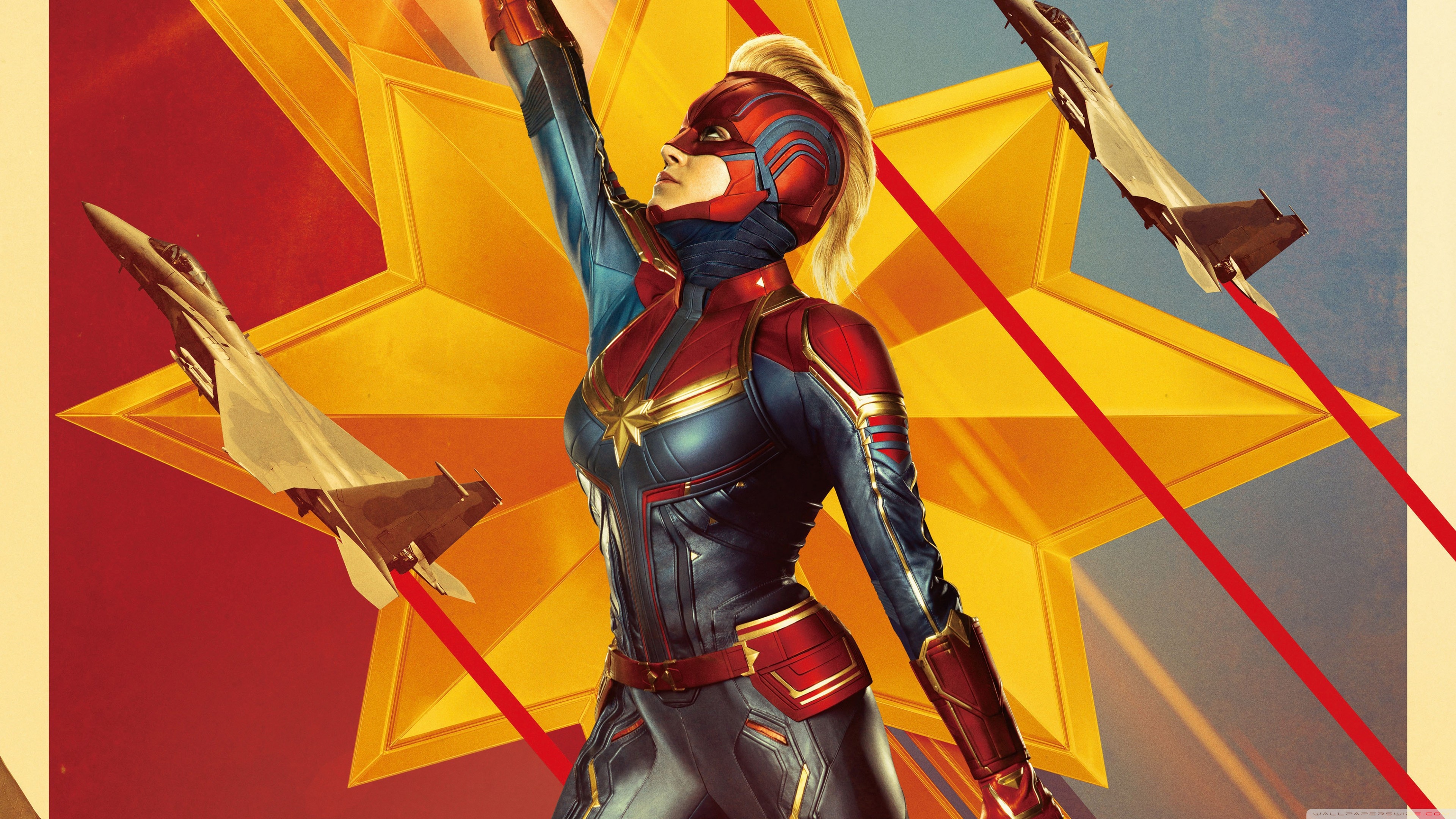 Captain Marvel 2019 Ultra HD Desktop Background Wallpaper for: Widescreen & UltraWide Desktop & Laptop, Multi Display, Dual & Triple Monitor, Tablet