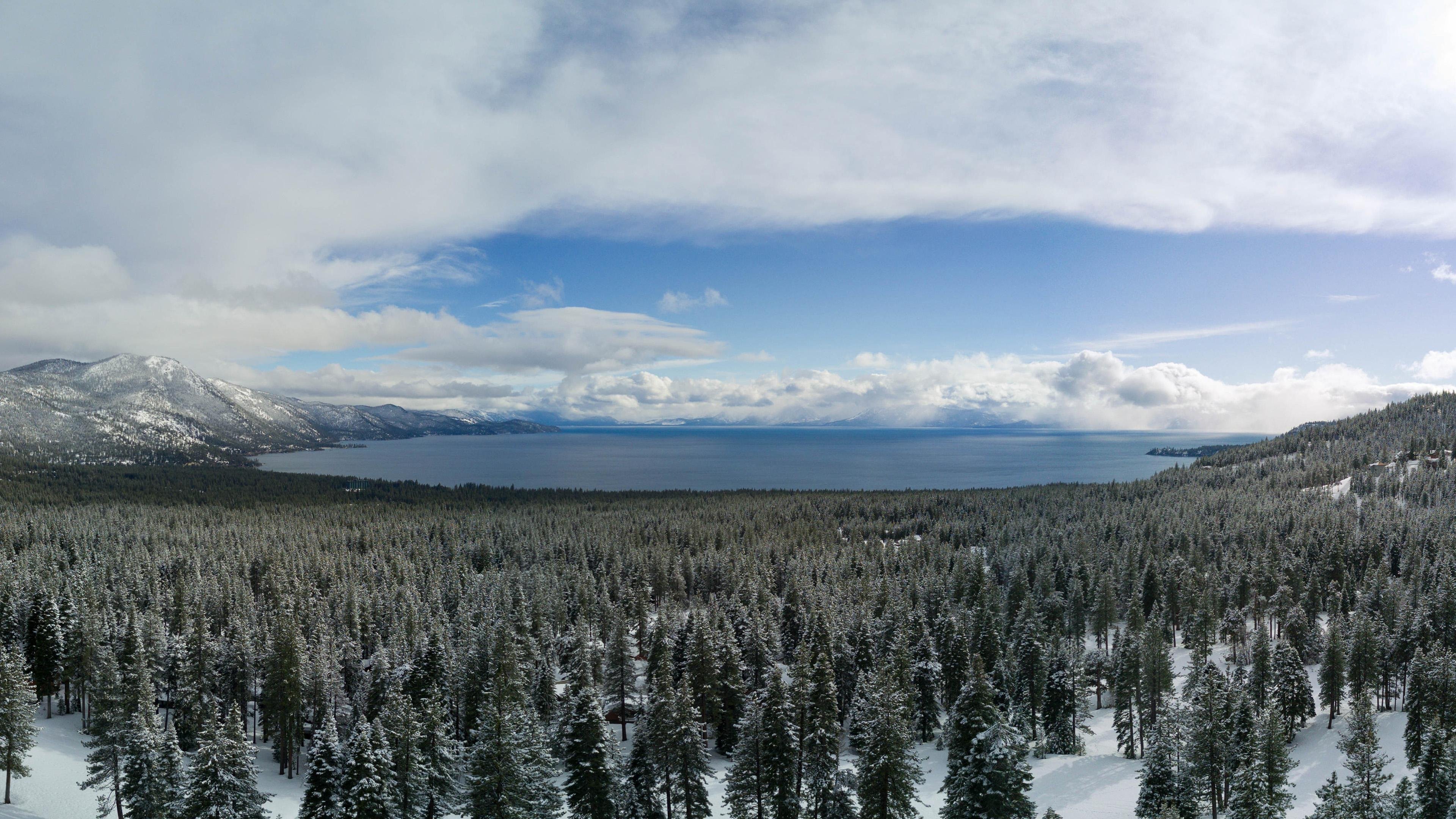 14++ Winter Lake Tahoe Desktop Wallpaper