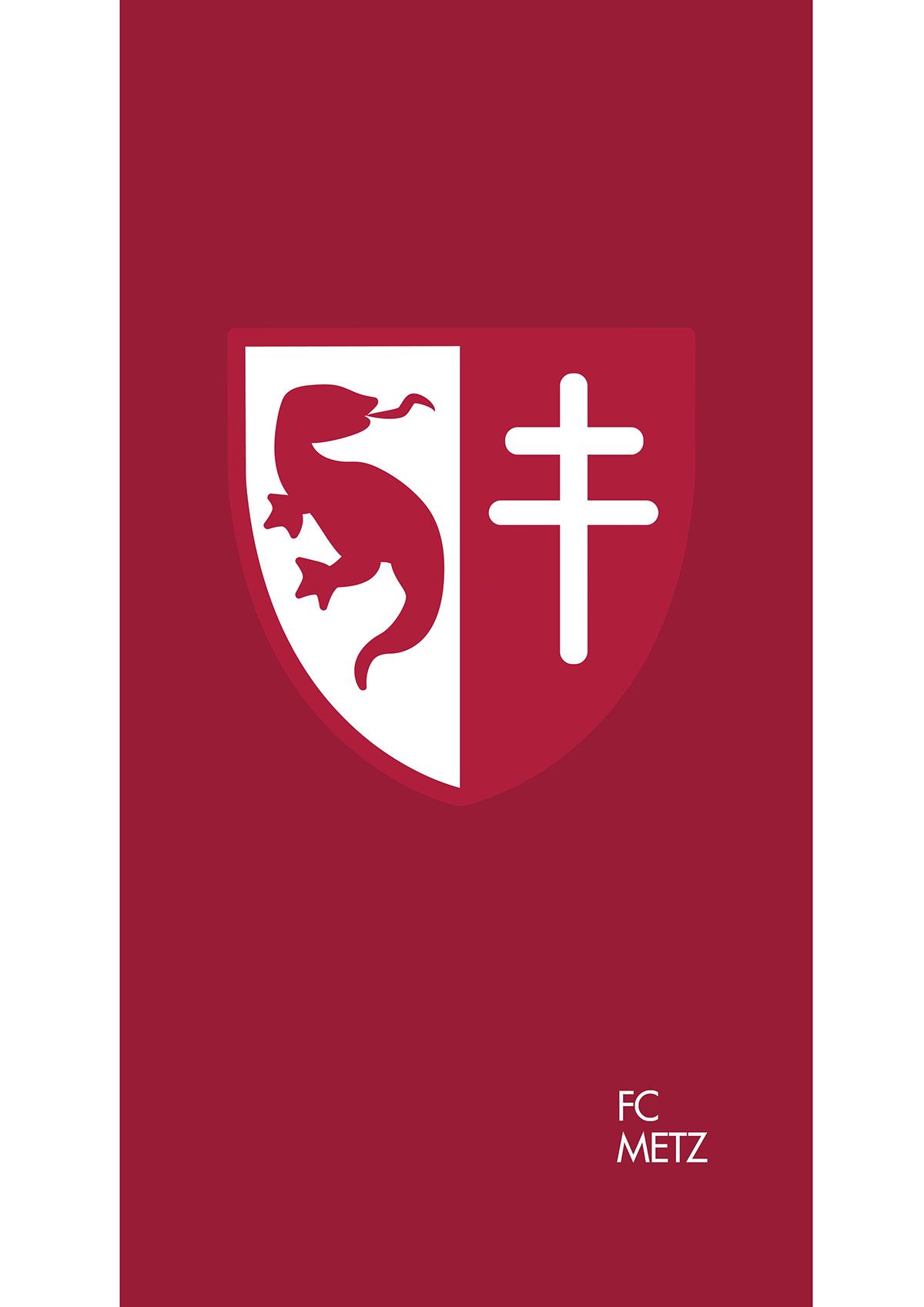 Football Minimal Logos Ligue 1 Clubs. Metz, Custom soccer, Custom football