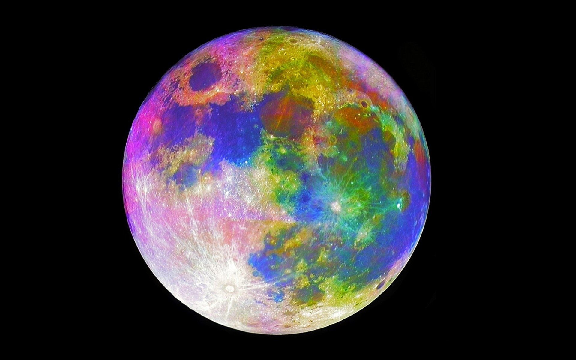 Colorful Moon Wallpaper Free Colorful Moon Background