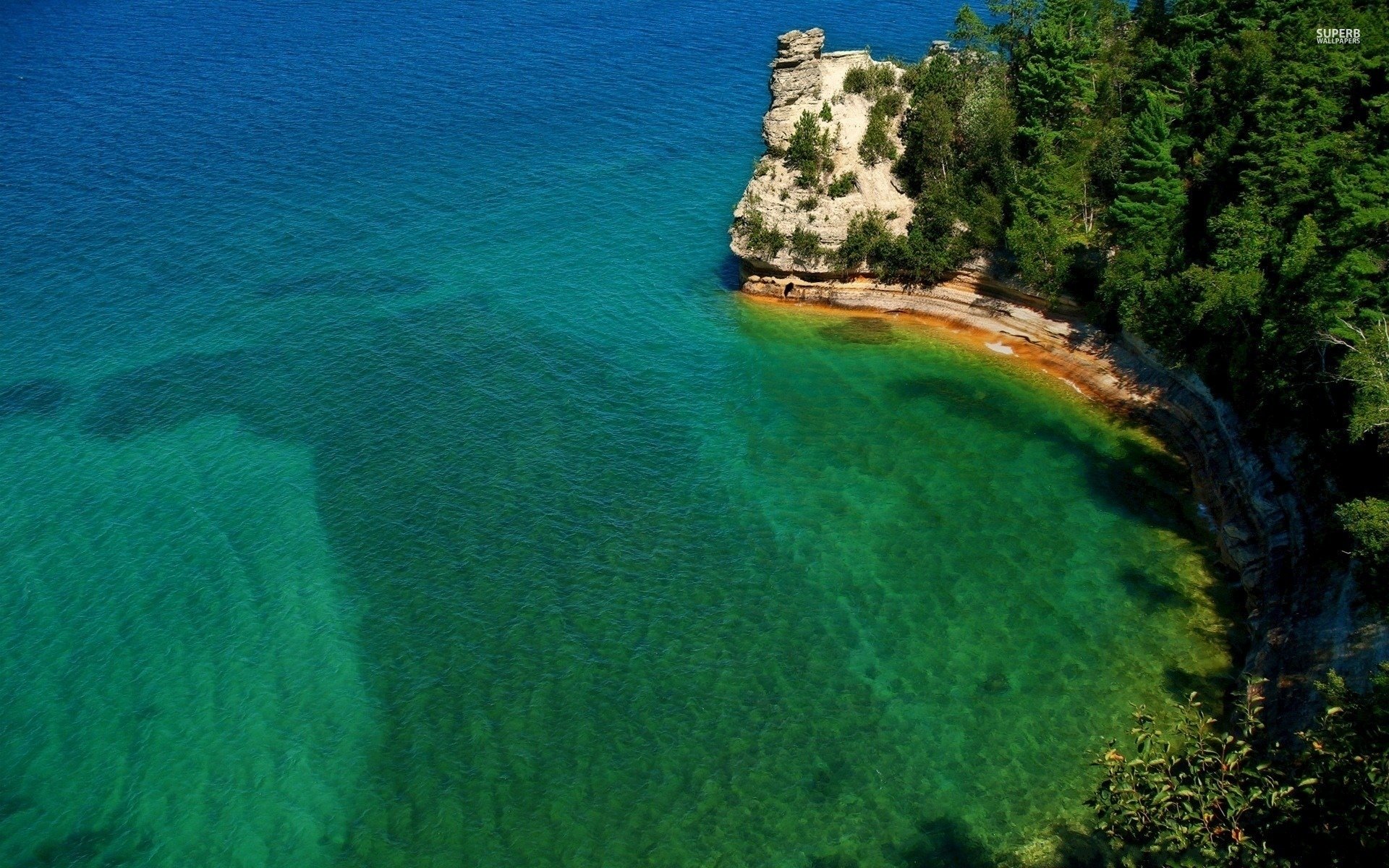 Pictured Rocks National Lakeshore HD wallpaper