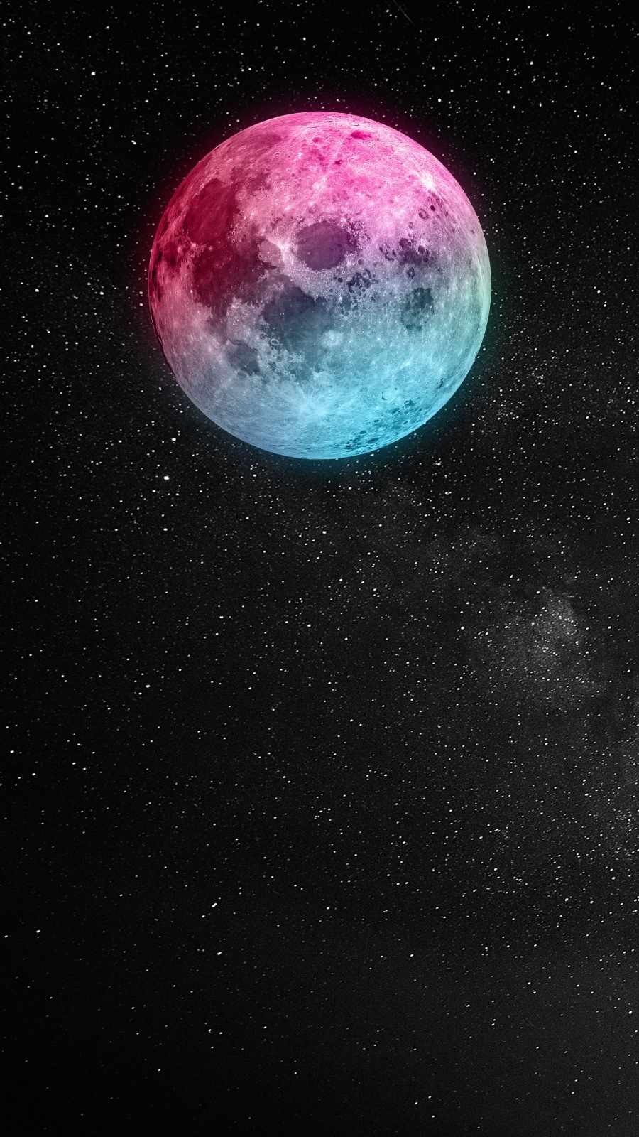 Colorful Moon IPhone Wallpaper Wallpaper, iPhone Wallpaper