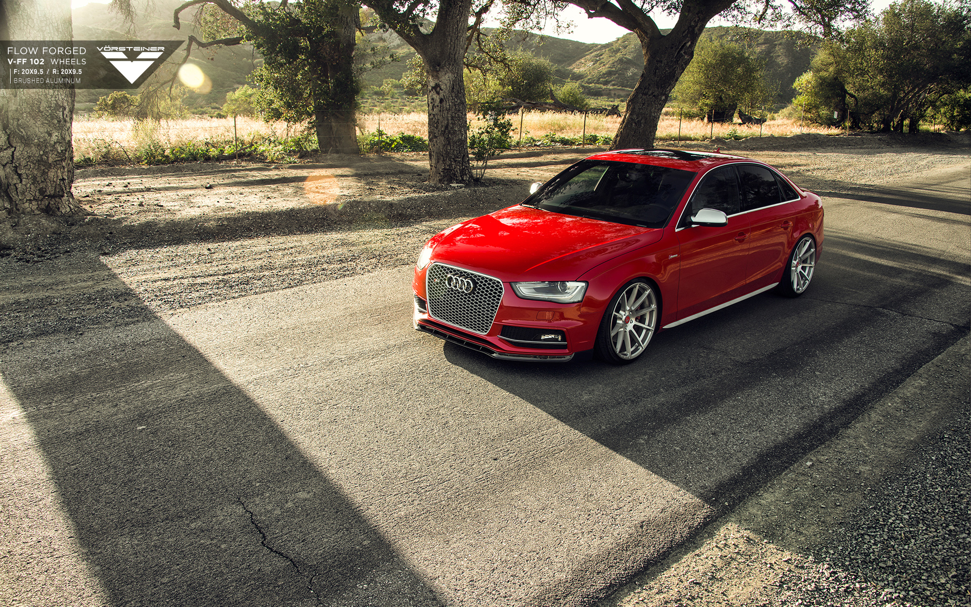 Vorsteiner Red Audi S4 Wallpaper. HD Car Wallpaper
