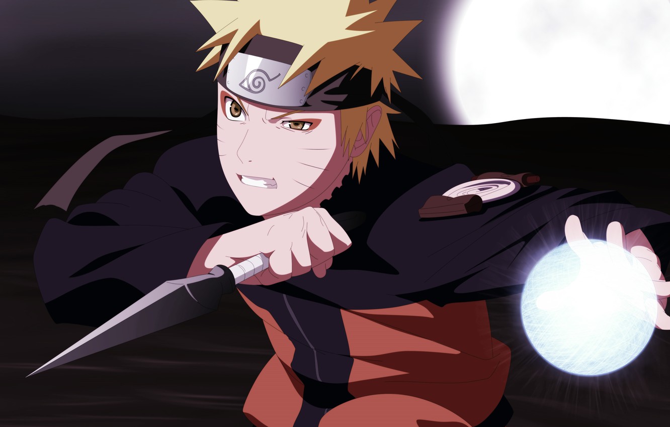 Wallpaper naruto, manga, naruto, kunai, Rasengan image for desktop, section сёнэн