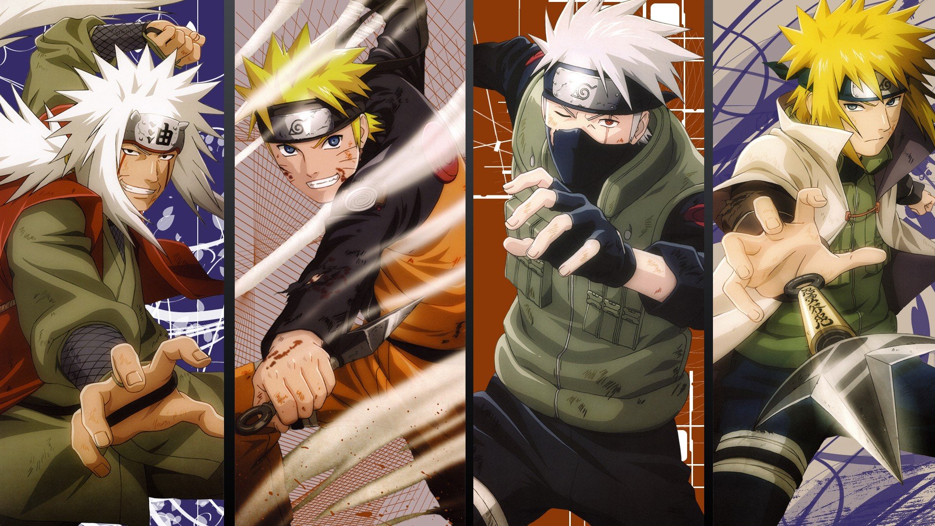 naruto, Shippuden, Kunai, Anime, Minato, Namikaze, Uzumaki, Naruto, Kakashi, Hatake, Jiraiya Wallpaper HD / Desktop and Mobile Background