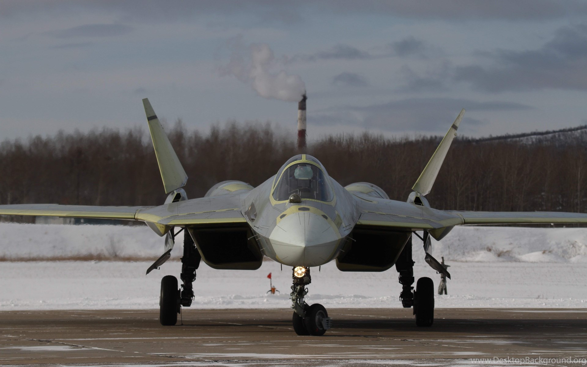 PAK FA T 50 Front Angle Aircraft Wallpaper Desktop Background