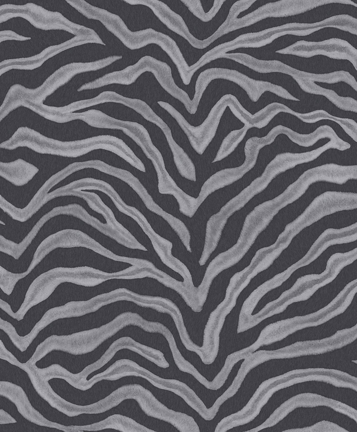 Grey Tiger Print Wallpaper