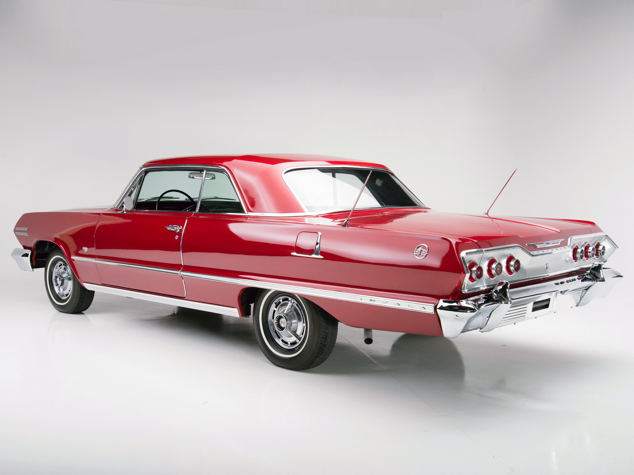 1963, Chevrolet, Impala, S s, 327, 300hp, Sport, Coupe, 1847, Muscle, Classic Wallpaper HD / Desktop and Mobile Background