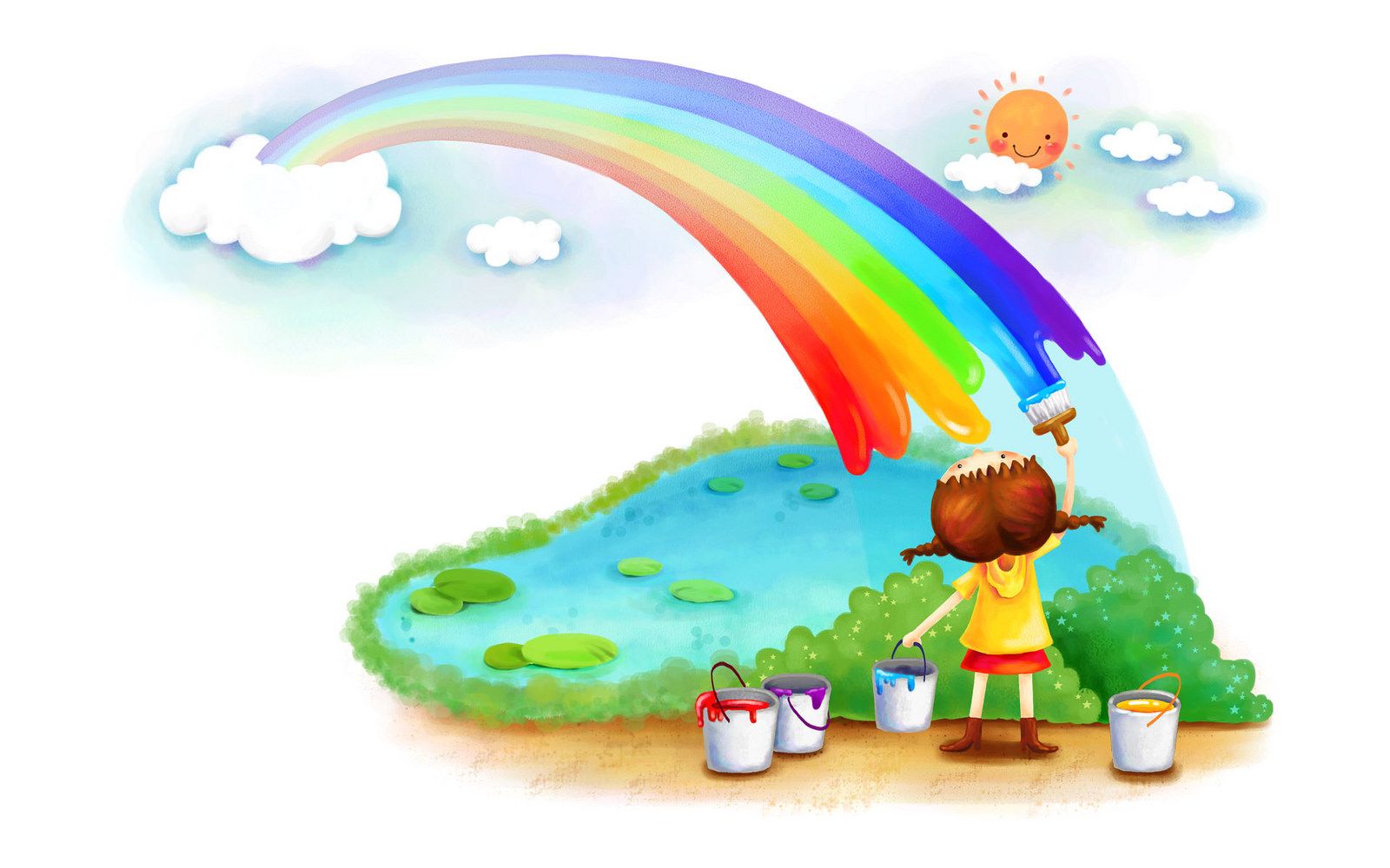Kids Wallpaper Free 13. Kids Canvas Painting, Rainbow Painting, Kids Background