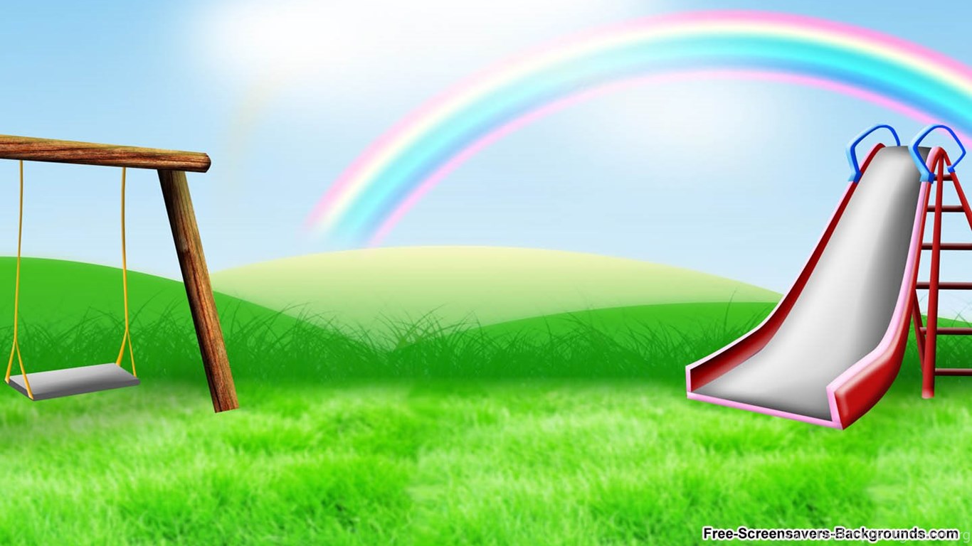 Wallpaper Nature Kids HD Rainbow At Park Image Gallery 1440x900. Desktop Background