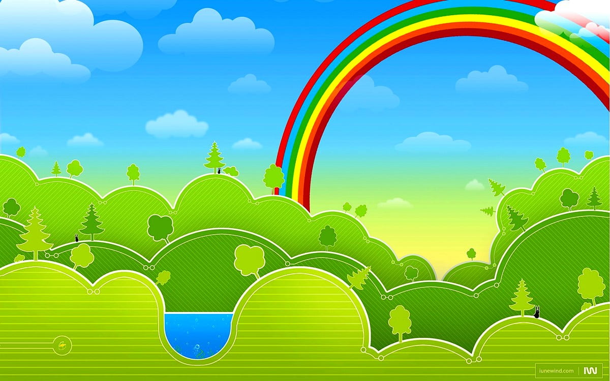 Beautiful wallpaper Rainbow, For Children, Nature. TOP Free Download wallpaper