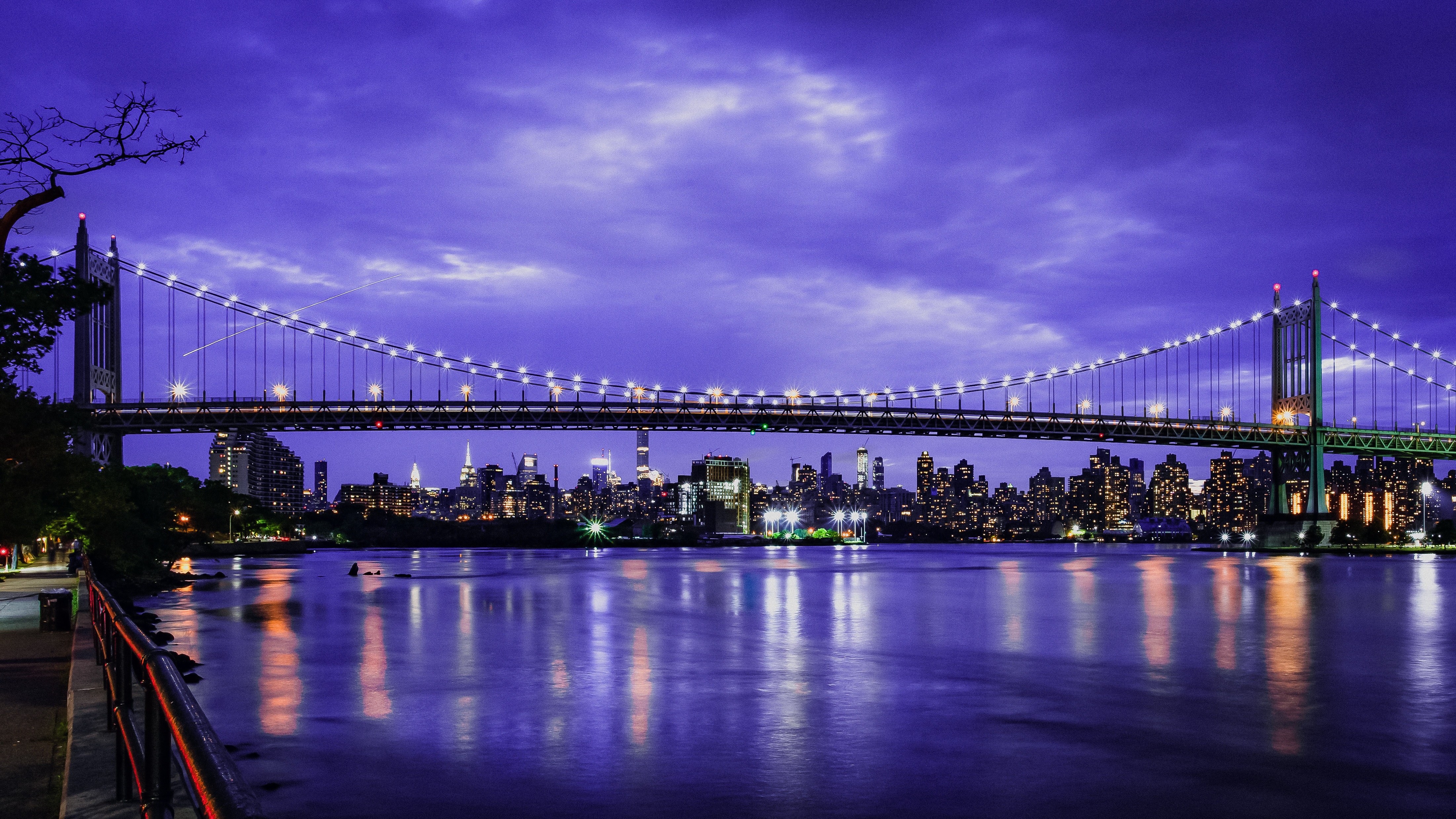 Skyline Triboro Nyc Bridge, HD World, 4k Wallpaper, Image, Background, Photo and Picture