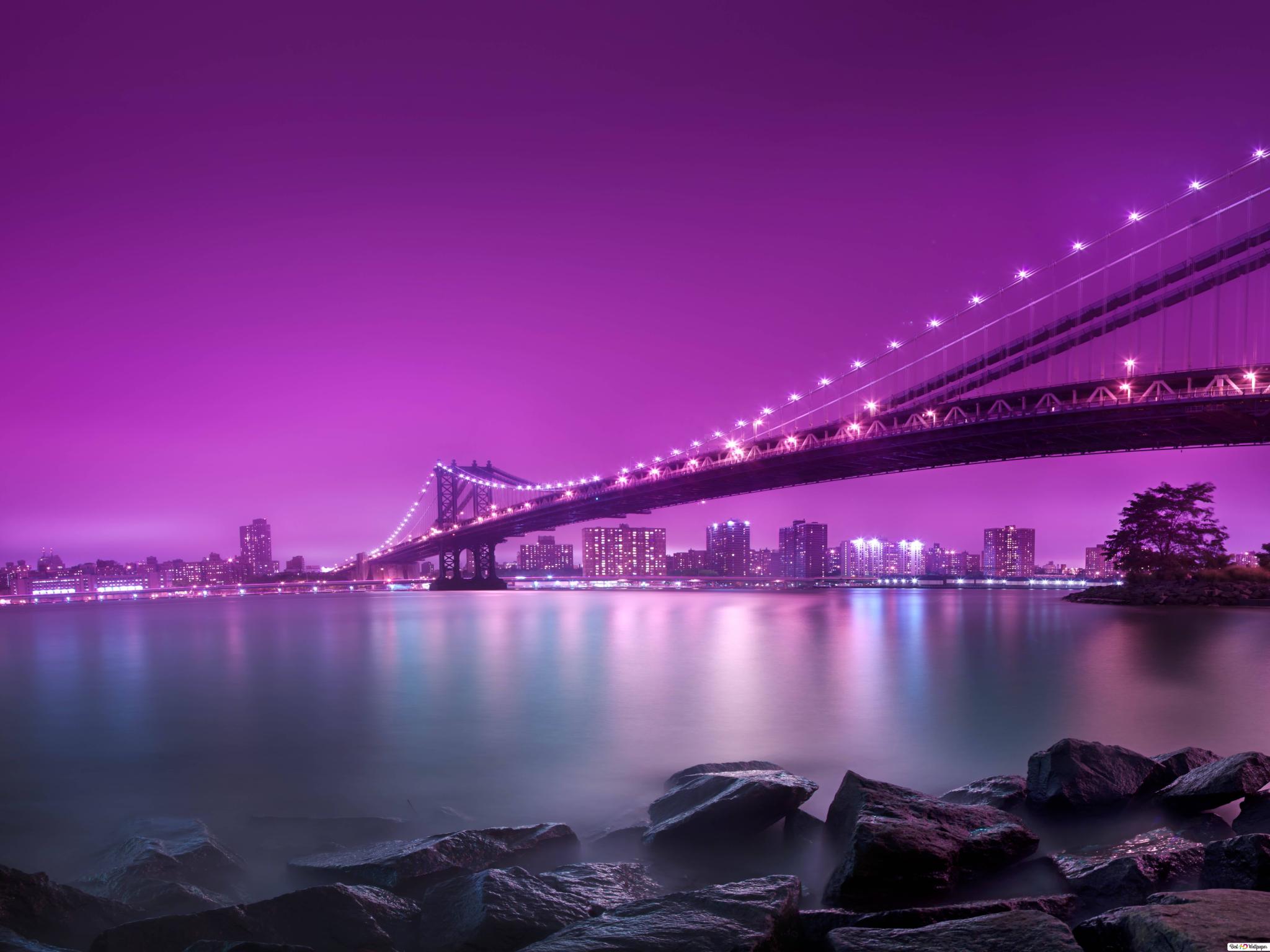 Manhattan bridge HD wallpaper download