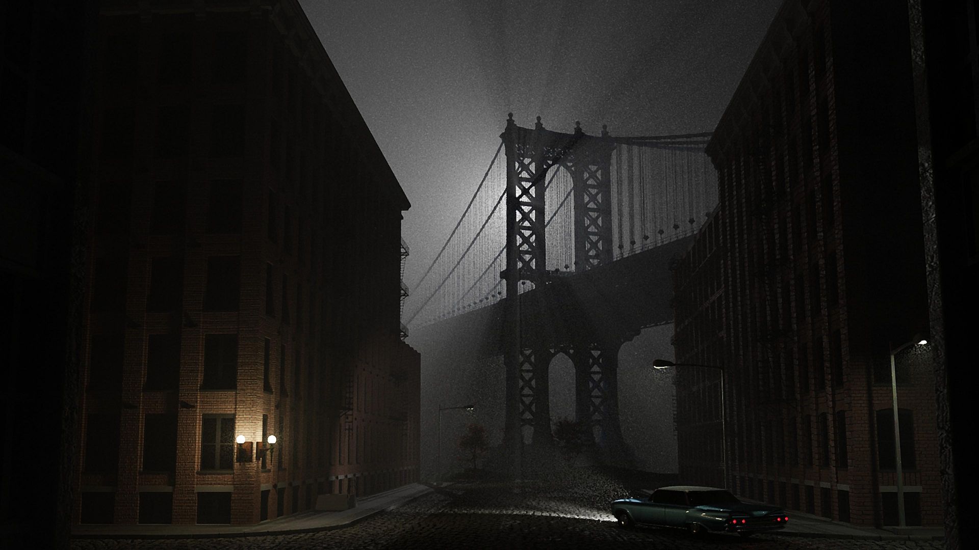 Manhattan Bridge St 3D Desktop HD Wallpaper